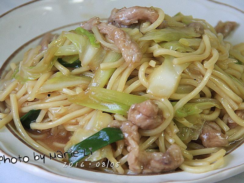 简易肉丝炒面