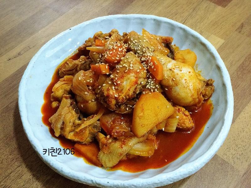 韩式辣炖鸡汤