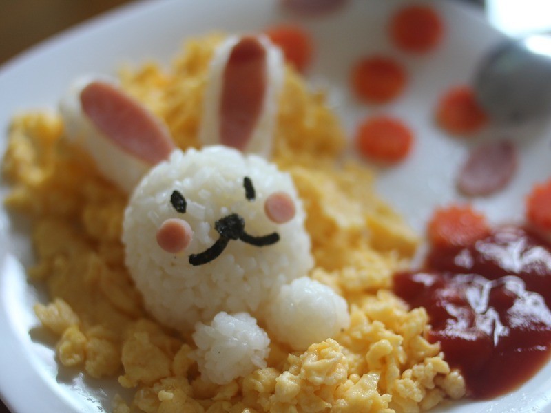 兔子造型早午餐