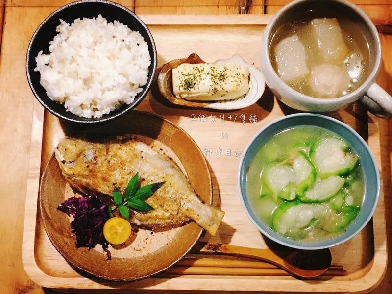 干煎刺鲳定食