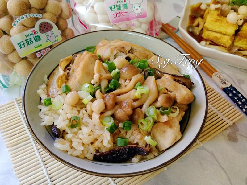 菇菇麻油鸡饭