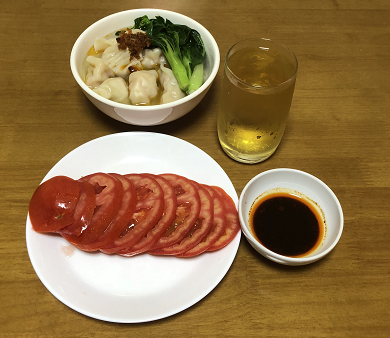 【舅妈厨房】汤饺+西红柿+菊花蜜