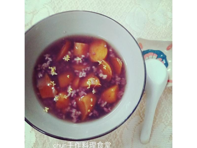 桂花酒酿紫米蕃薯