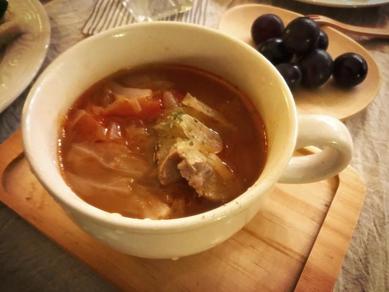 蕃茄肉片汤