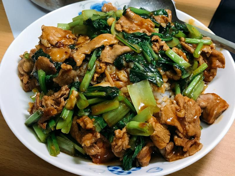 沙茶猪肉烩饭