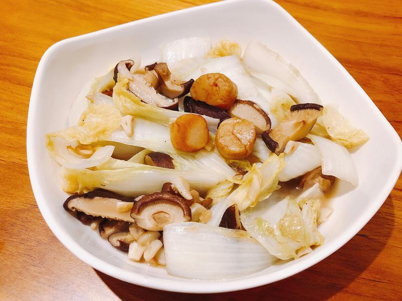 日式香菇娃娃菜