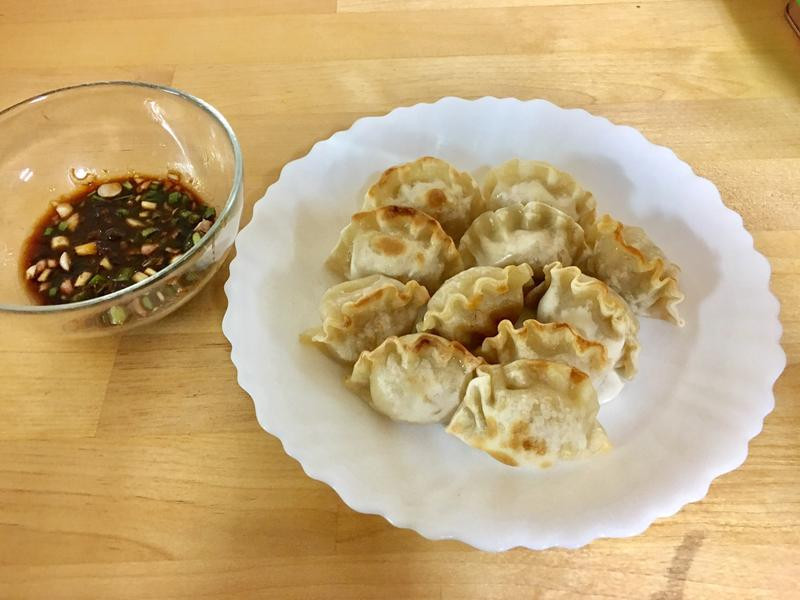 用水波炉做煎饺