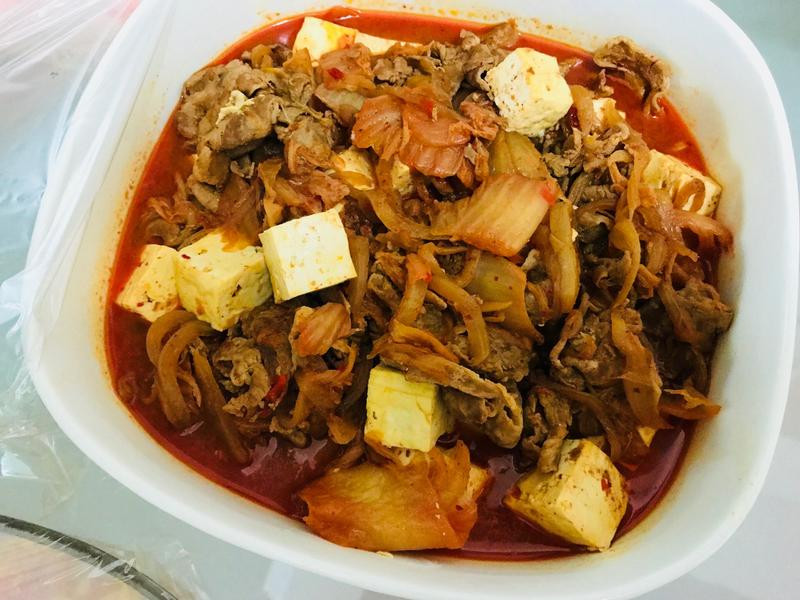 韩式泡菜猪肉烩豆腐