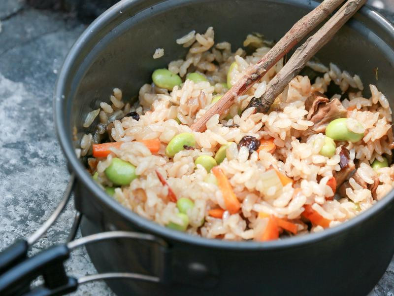 香菇毛豆炊饭