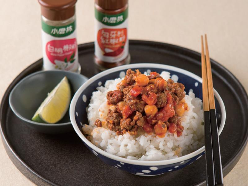 墨式番茄风味鸡豆肉饭