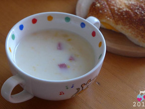 白酱牛奶玉米浓汤