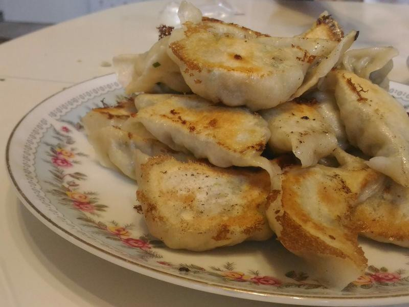 韭菜煎饺+水饺 