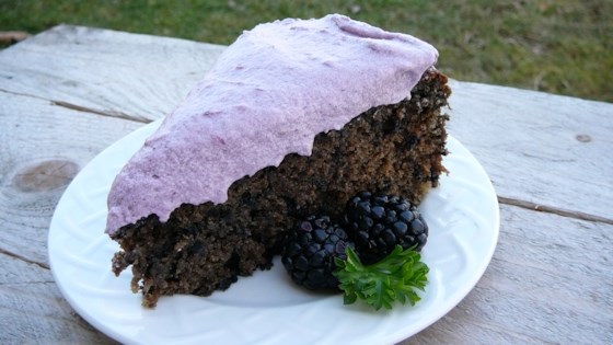 酥脆黑莓蛋糕