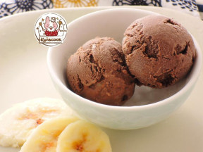 香蕉巧克力手工冰淇淋 
