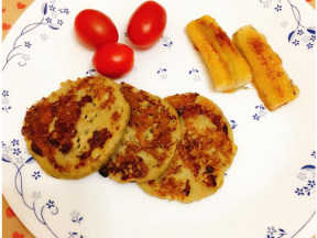 焦糖香蕉煎饼