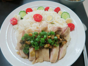 电子锅煮海南鸡饭