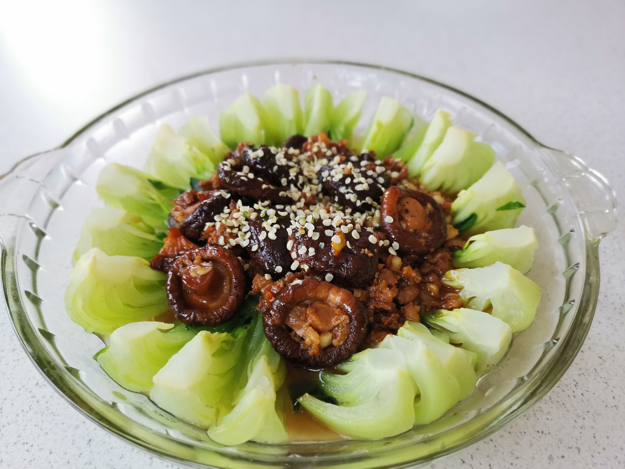 火麻仁香菇油菜