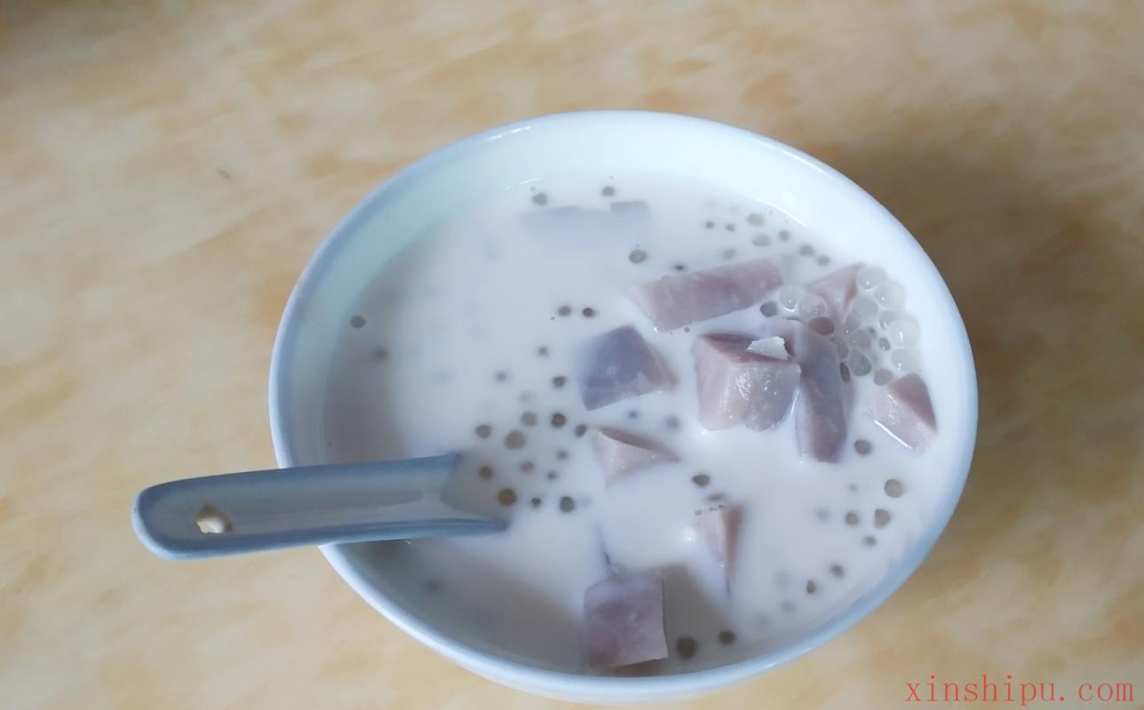 香芋西米牛奶糖水怎么做_香芋西米牛奶糖水的做法_豆果美食