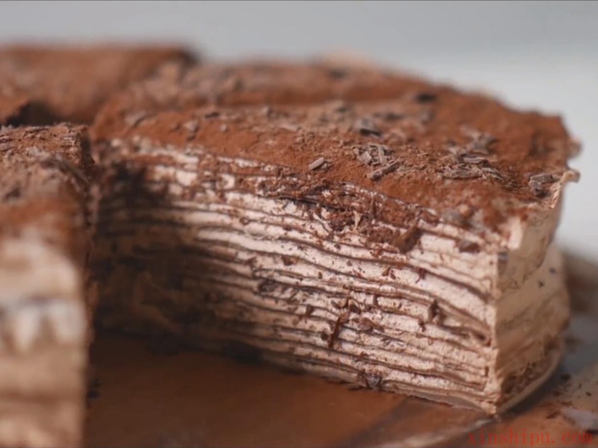 巧克力千层蛋糕，来自法国的布列塔尼 - 哔哩哔哩